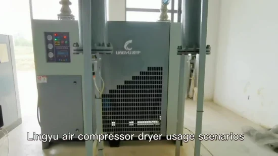 Воздушный компрессор с высокой температурой на входе 80c Производитель холодильных осушителей Охлаждаемый осушитель сжатого воздуха R410A
